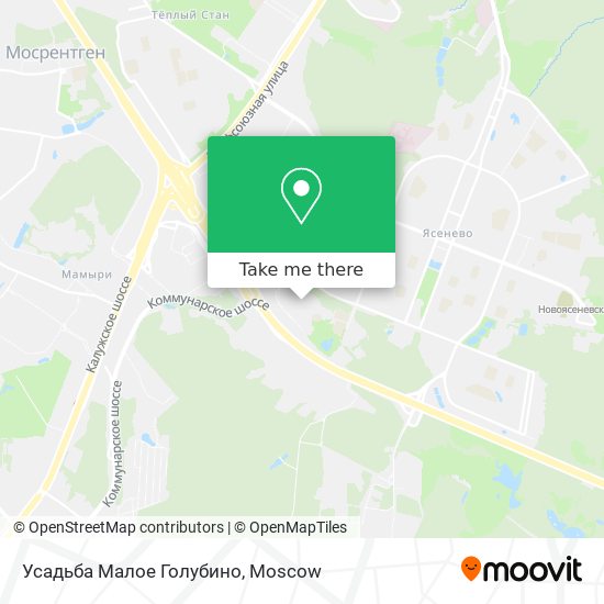 Усадьба Малое Голубино map