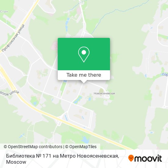 Библиотека № 171 на Метро Новоясеневская map