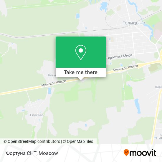 Фортуна СНТ map
