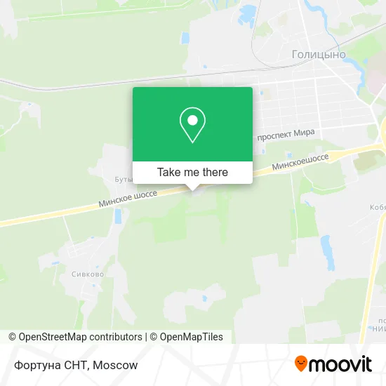 Фортуна СНТ map