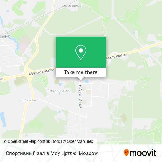 Спортивный зал в Моу Цртдю map