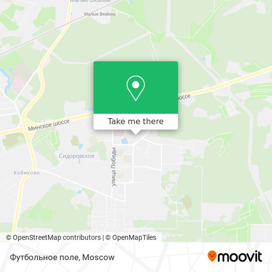 Футбольное поле map