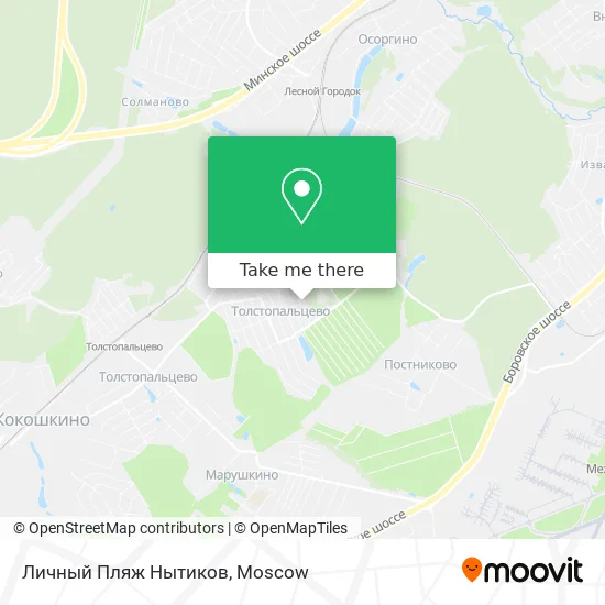 Личный Пляж Нытиков map