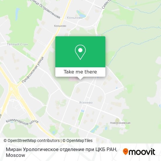 Миран Урологическое отделение при ЦКБ РАН map