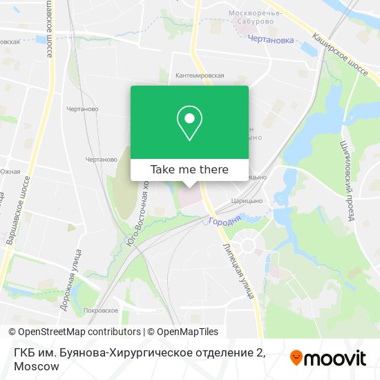 ГКБ им. Буянова-Хирургическое отделение 2 map