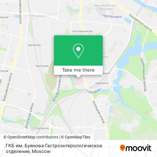 ГКБ им. Буянова-Гастроэнтерологическое отделение map