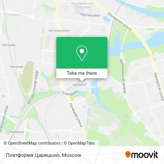 Платформа Царицыно map