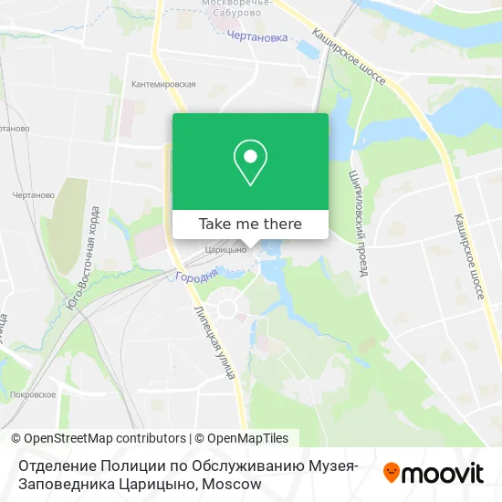 Отделение Полиции по Обслуживанию Музея-Заповедника Царицыно map