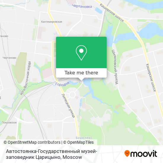 Автостоянка-Государственный музей-заповедник Царицыно map