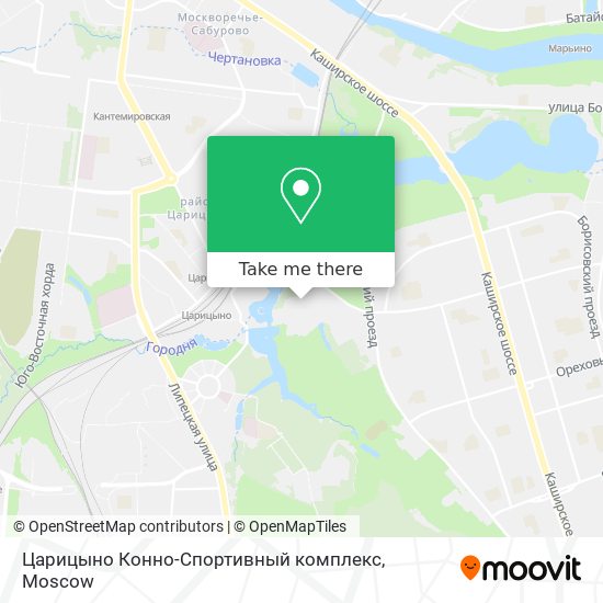 Царицыно Конно-Спортивный комплекс map