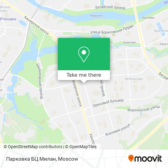 Парковка БЦ Милан map