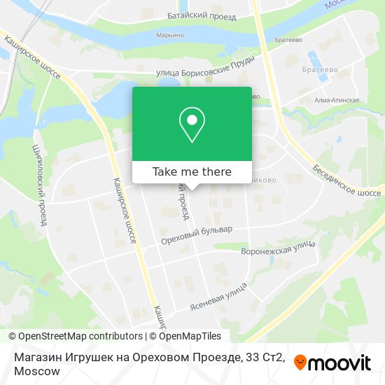 Магазин Игрушек на Ореховом Проезде, 33 Ст2 map