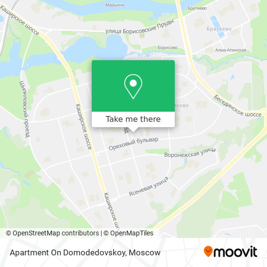 Apartment On Domodedovskoy map