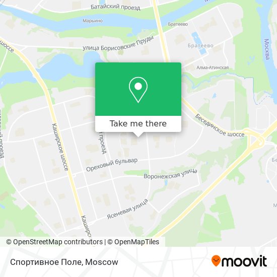 Спортивное Поле map