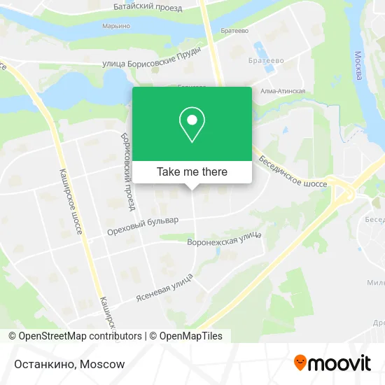 Останкино map