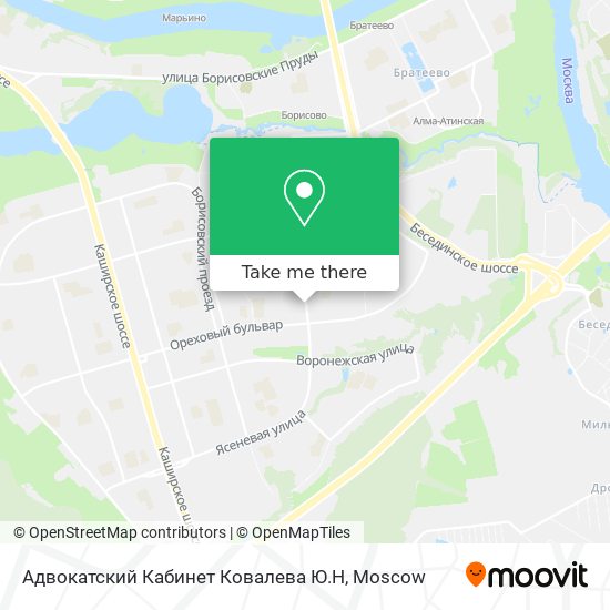 Адвокатский Кабинет Ковалева Ю.Н map