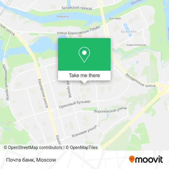 Почта банк map