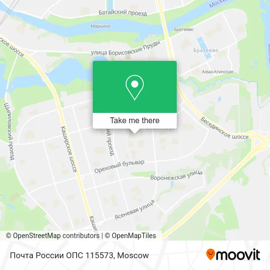 Почта России ОПС 115573 map
