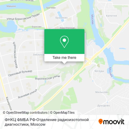 ФНКЦ ФМБА РФ-Отделение радиоизотопной диагностики map