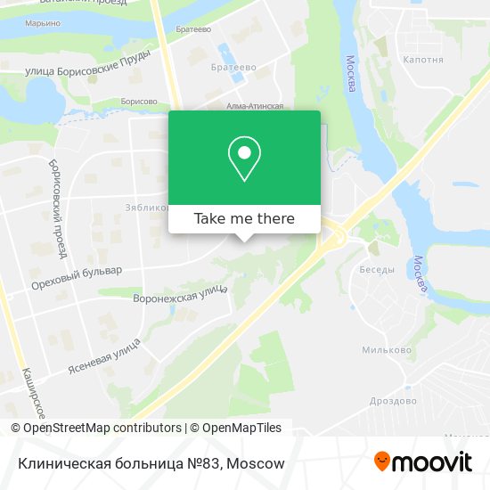 Клиническая больница №83 map