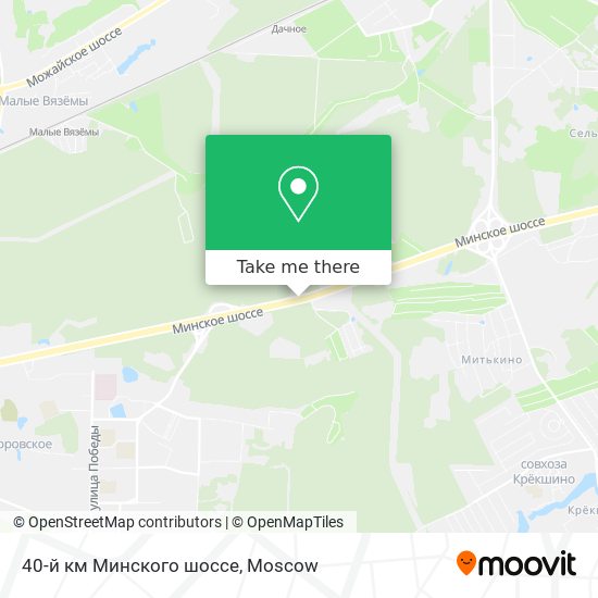 40-й км Минского шоссе map