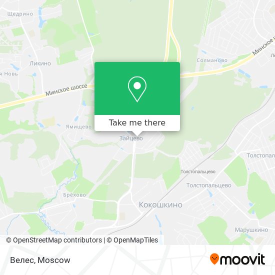 Велес map