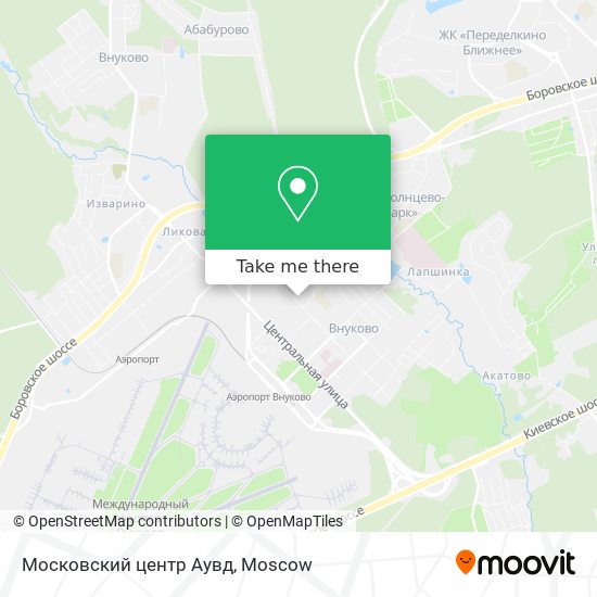 Московский центр Аувд map