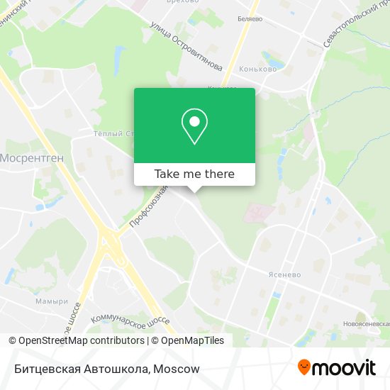 Битцевская Автошкола map