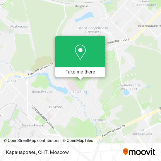 Карачаровец СНТ map