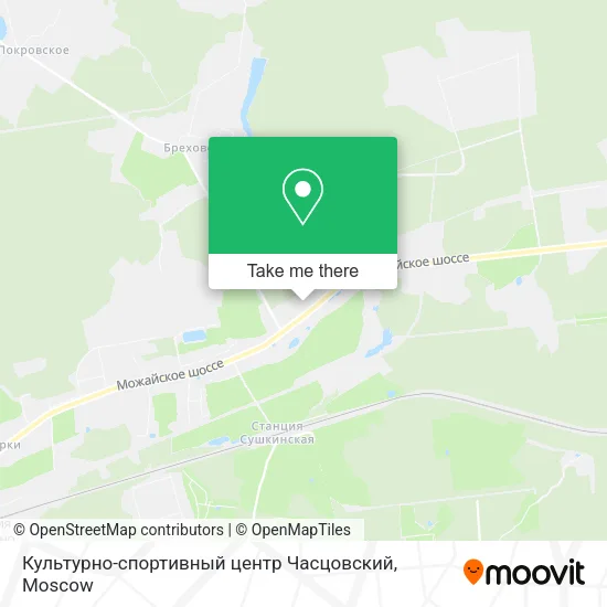 Культурно-спортивный центр Часцовский map