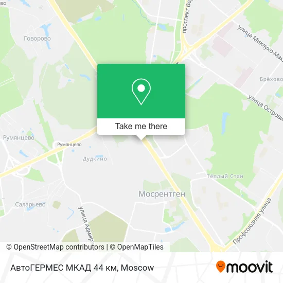 АвтоГЕРМЕС МКАД 44 км map