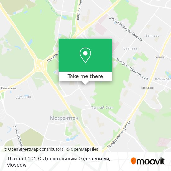 Школа 1101 С Дошкольным Отделением map