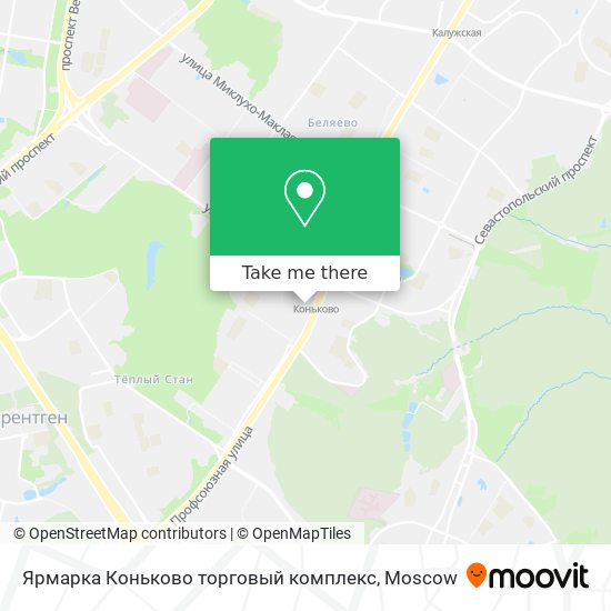 Ярмарка Коньково торговый комплекс map