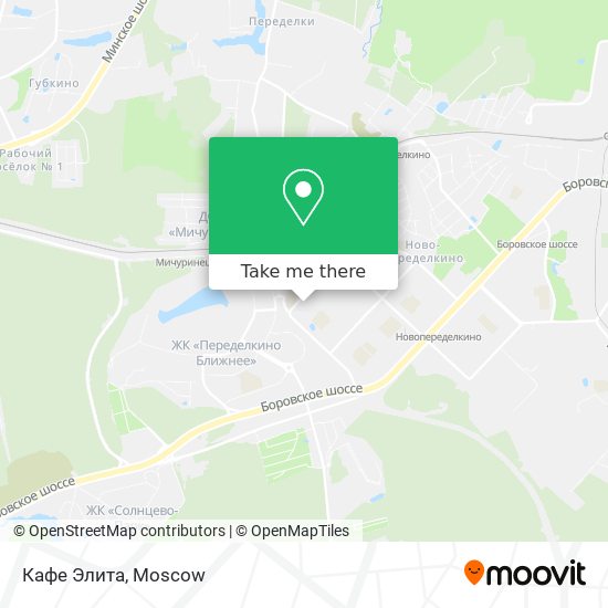 Кафе Элита map
