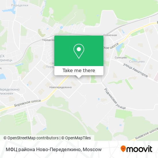 МФЦ района Ново-Переделкино map