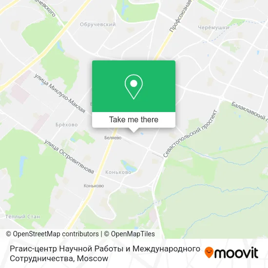 Ргаис-центр Научной Работы и Международного Сотрудничества map