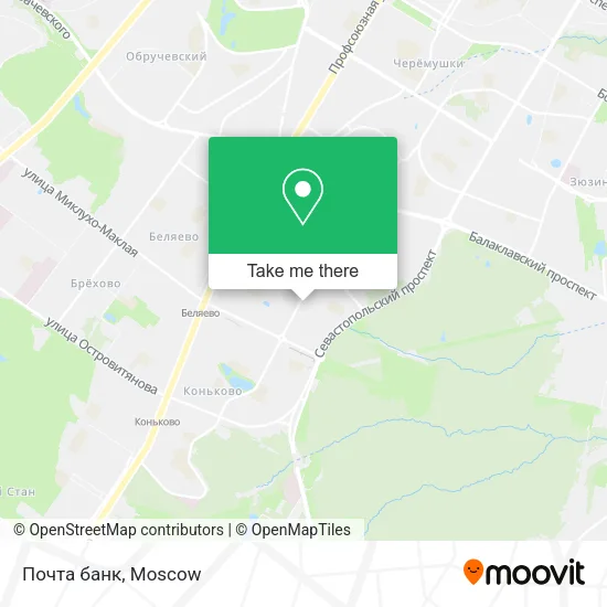 Почта банк map