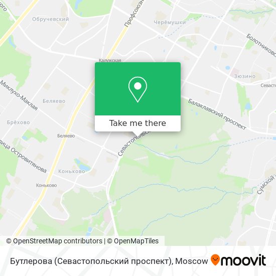 Бутлерова (Севастопольский проспект) map