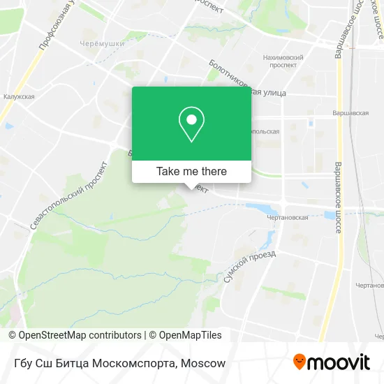 Гбу Сш Битца Москомспорта map