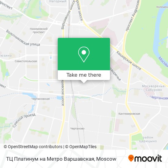 ТЦ Платинум на Метро Варшавская map