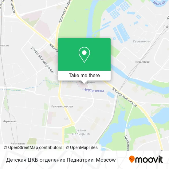 Детская ЦКБ-отделение Педиатрии map