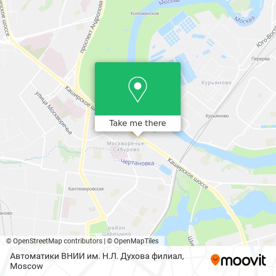 Автоматики ВНИИ им. Н.Л. Духова филиал map