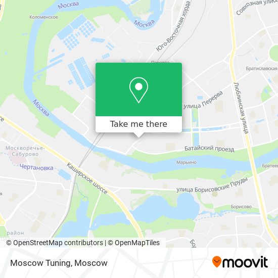 Moscow Tuning map