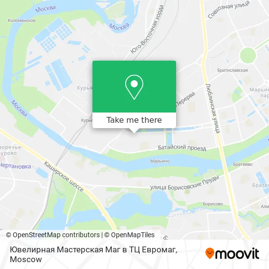 Ювелирная Мастерская Маг в ТЦ Евромаг map