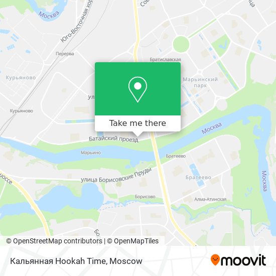 Кальянная Hookah Time map