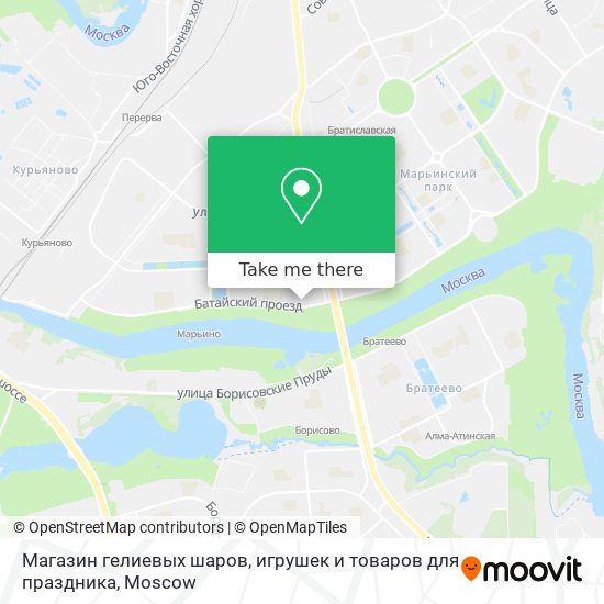 Магазин гелиевых шаров, игрушек и товаров для праздника map