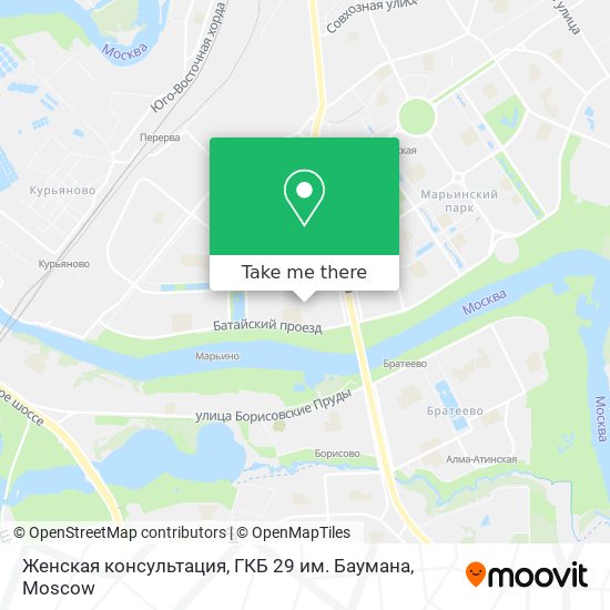 Женская консультация, ГКБ 29 им. Баумана map