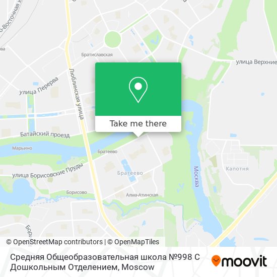 Средняя Общеобразовательная школа №998 С Дошкольным Отделением map