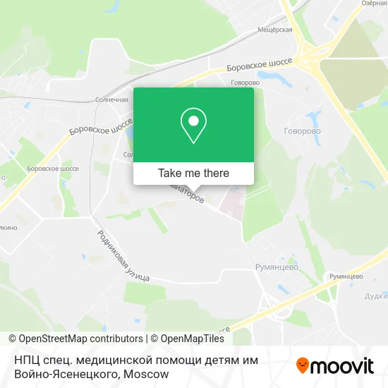 НПЦ спец. медицинской помощи детям им Войно-Ясенецкого map
