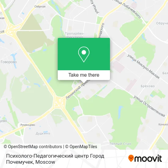 Психолого-Педагогический центр Город Почемучек map